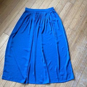 Silky blue maxi skirt Chicos 0/US size 4